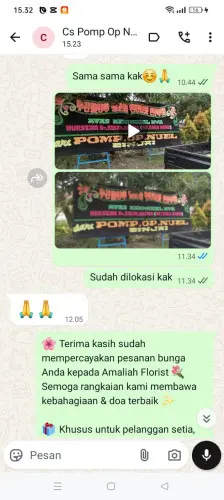 Testimonial Papan Bunga cilopang