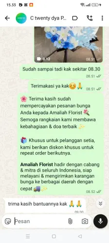 Testimonial Standing Flower cilopang